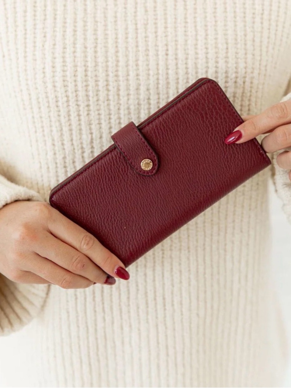 Go Anywhere Wallet Cherry Red